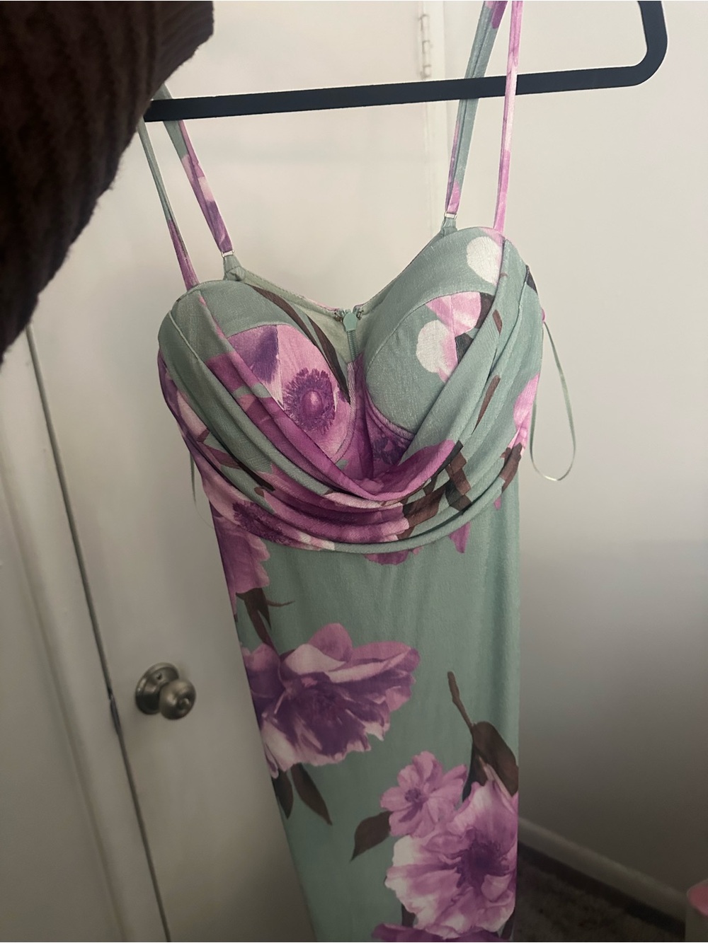 JLUXLABEL Sage Maxi Dress with Lavender Floral Print - Picture 4 of 4